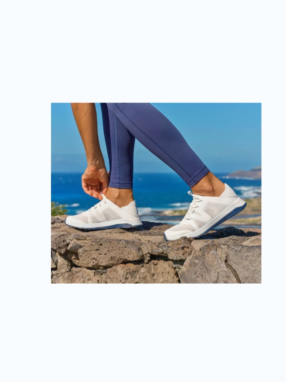 Olukai Huia Slip On Athletic Shoes, White Size 9.5 New